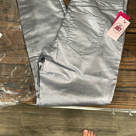 NWT Juicy Couture Women's Silver Pants - Picture 7 of 7